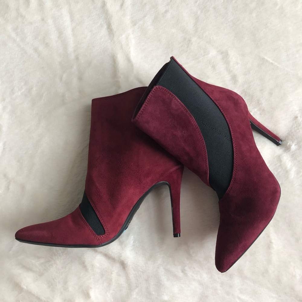 Nine West Leather Red Booties